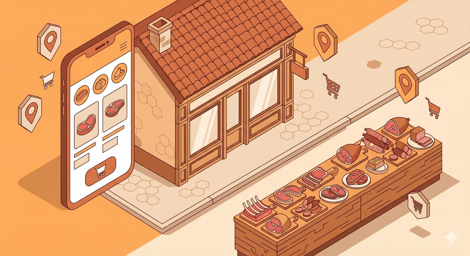 Site internet pour boucherie-charcuterie : commande en ligne et clientèle locale