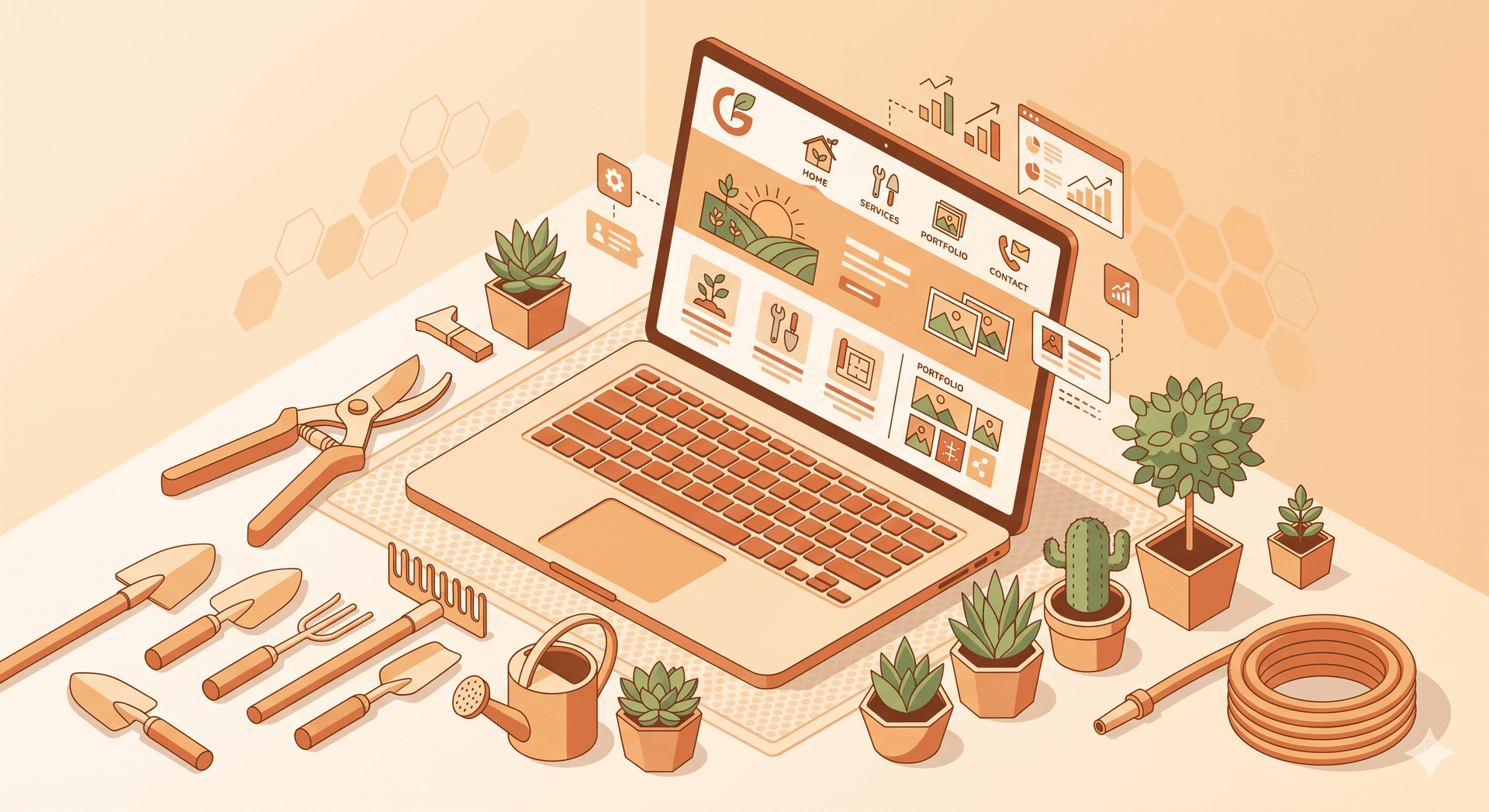 Site internet pour jardinier : trouver des clients toute l'année