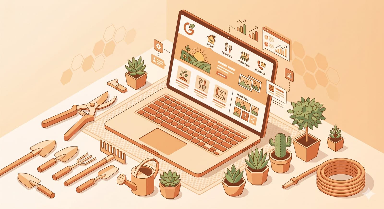 Site internet pour jardinier : trouver des clients toute l'année